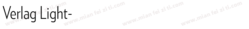 Verlag Light字体转换
